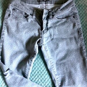 Prana stretch pants blue/gray pattern